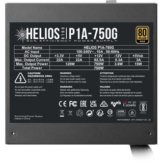 750 Watt Gamdias Helios Gold P1A-750G Non-Modular 80+ Gold