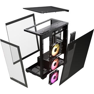 Corsair 3500X ARGB Midi Tower ohne Netzteil schwarz