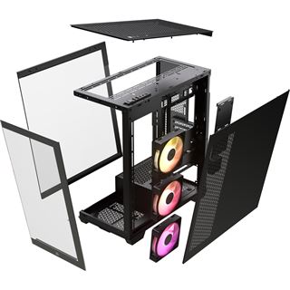 Corsair iCue 3500X RGB Midi Tower ohne Netzteil schwarz