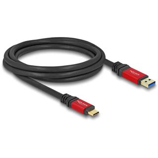 (€6,45*/1m) 2.00m Delock USB3.2 Anschlusskabel USB A Stecker auf