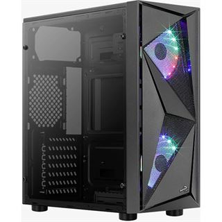 Aerocool Glider Cosmo-A-BK-v2 Midi Tower Schwarz