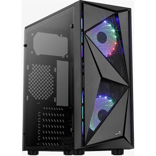 Aerocool Glider Cosmo-A-BK-v2 Midi Tower Schwarz