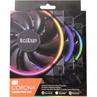 120mm PCCOOLER Corona RGB 1 Lüfter