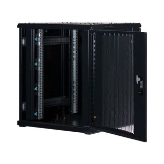 Rockstable 19" 18 HE 800x800x900 Gitternetztür, schwarz