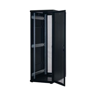 Rockstable 19" 37H 600x1000x1800 Gitternetztür, schwarz