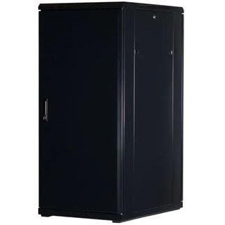Rockstable 19" 27HE 600x800x1400 Glastür, schwarz