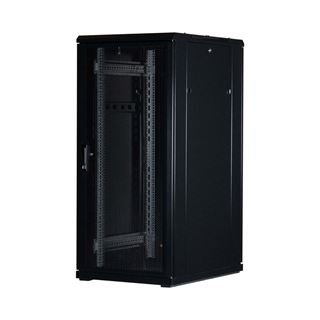 Rockstable 19" 27HE 600x800x1400 Gitternetztür, schwarz