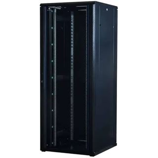 Rockstable 19" 42HE 800x800x2000 Glastür, schwarz