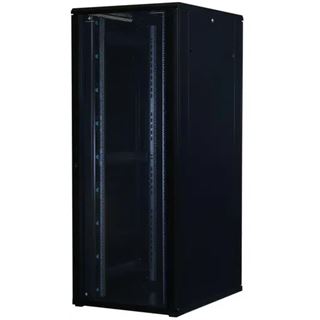 Rockstable 19" 42HE 800x800x2000 Glastür, schwarz