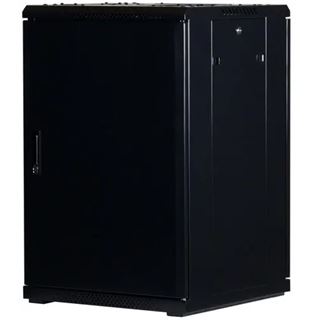 Rockstable 19" 18 HE 600x600x900 Glast&uuml;r, schwarz