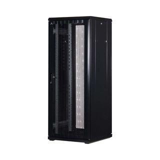 Rockstable 19" 32HE 600x600x1600 Gitternetztür, schwarz