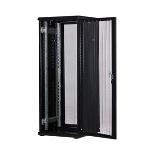 Rockstable 19" 32HE 600x600x1600 Gitternetztür, schwarz