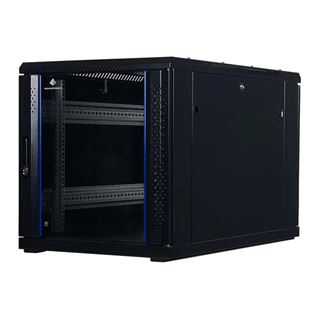 Rockstable 19" 12HE 600x1000x637 Glast&uuml;r, schwarz