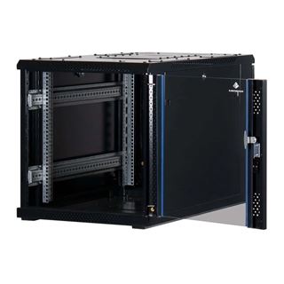 Rockstable 19" 12HE 600x1000x637 Glast&uuml;r, schwarz