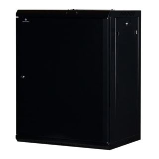 Rockstable 19" 15 HE 600x440x770 Stahltür, schwarz