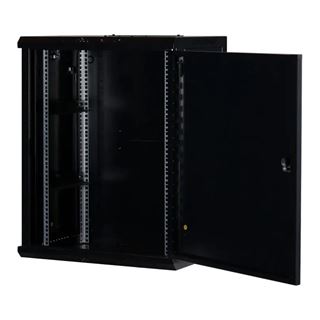 Rockstable 19" 15 HE 600x440x770 Stahltür, schwarz