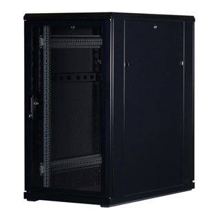 Rockstable 19" 22H 600x1000x1200 Gitternetzt&uuml;r, schwarz