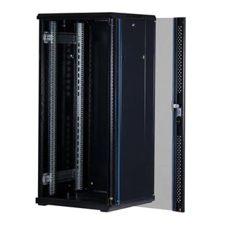 Rockstable 19" 27HE 600x600x1400 Glast&uuml;r, schwarz