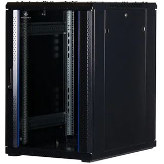 Rockstable 19" 18 HE 800x800x900 Glast&uuml;r, schwarz