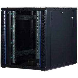 Rockstable 19" 18 HE 800x800x900 Glast&uuml;r, schwarz