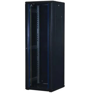 Rockstable 19" 37H 600x1000x1800 Glastür, schwarz