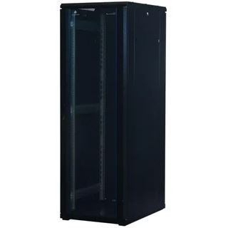 Rockstable 19" 37H 600x1000x1800 Glastür, schwarz