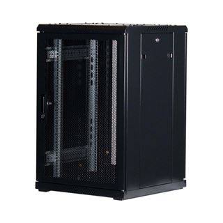 Rockstable 19" 18 HE 600x600x900 Gitternetzt&uuml;r, schwarz