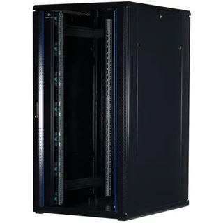 Rockstable 19" 32H 800x1000x1600 Glastür, schwarz
