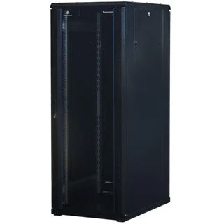 Rockstable 19" 32H 800x1000x1600 Glastür, schwarz