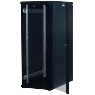 Rockstable 19" 32H 800x1000x1600 Glastür, schwarz