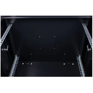 Rockstable 19" 6 HE 600x440x370 Stahltür, schwarz