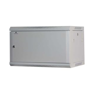 Rockstable 19" 6 HE 600x440x370 Stahltür, weiß