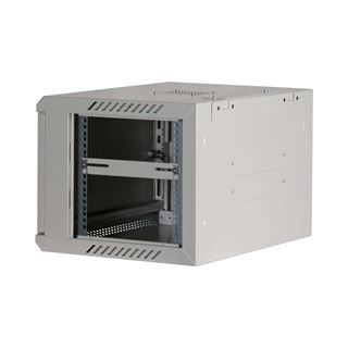 Rockstable 19" 6 HE 600x440x370 Stahltür, weiß
