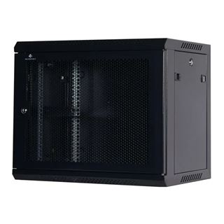 Rockstable 19" 9 HE 600x440x503 Gitternetztür, schwarz