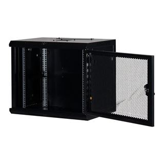 Rockstable 19" 9 HE 600x440x503 Gitternetztür, schwarz