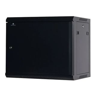 Rockstable 19" 9 HE 600x440x503 Stahltür, schwarz