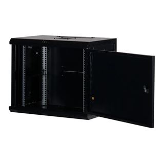 Rockstable 19" 9 HE 600x440x503 Stahltür, schwarz