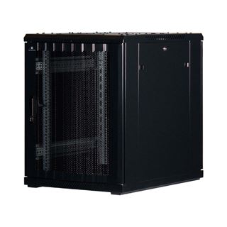 Rockstable 19" 15 HE 600x800x770 Gitternetztür, schwarz