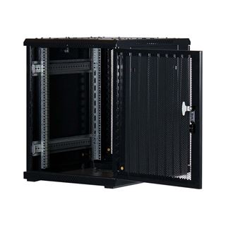 Rockstable 19" 15 HE 600x800x770 Gitternetztür, schwarz