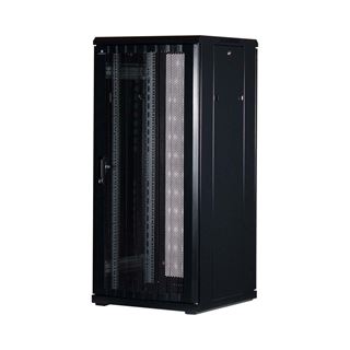 Rockstable 19" 27HE 600x600x1400 Gitternetztür, schwarz