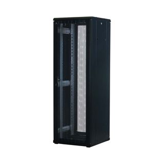 Rockstable 19" 37HE 600x600x1800 Gitternetztür, schwarz
