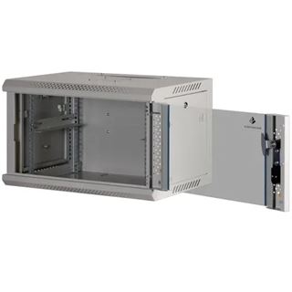 Rockstable 19" 6 HE 600x440x370 Glastür, weiß