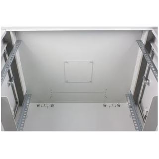 Rockstable 19" 6 HE 600x440x370 Glastür, weiß