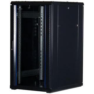 Rockstable 19" 22HE 600x600x1200 Glast&uuml;r, schwarz