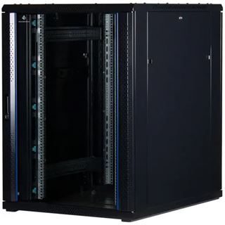 Rockstable 19" 22HE 600x600x1200 Glast&uuml;r, schwarz