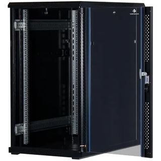 Rockstable 19" 22HE 600x600x1200 Glast&uuml;r, schwarz