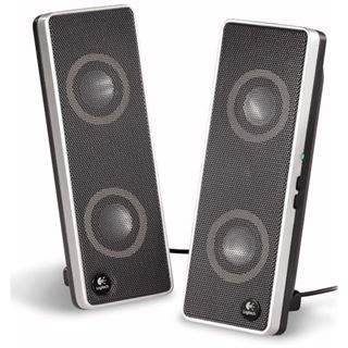 Logitech Passivboxen V-10 2.0 System 1W RMS Schwarz