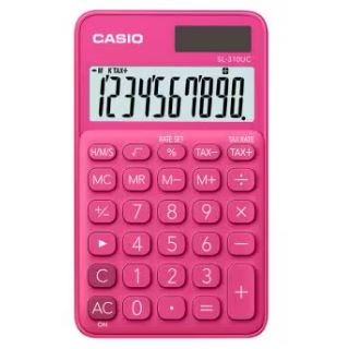 Casio Computer TASCHENRECHNER POCKET SL-310UC-RD ROT, 10-STELLIGES
