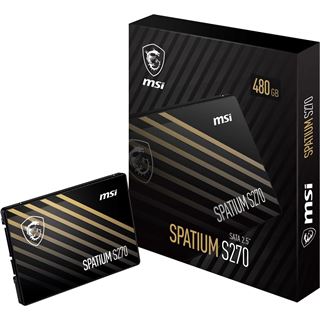 480GB MSI SPATIUM S270 SATA 2.5 Internes Solid State Drive 2.5"