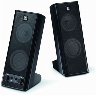 Logitech Aktivboxen X-140 2.0 System 5W RMS Schwarz RETAIL
